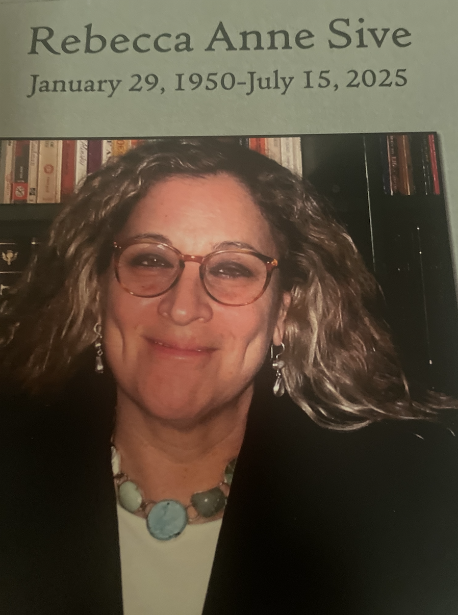 Remembering Rebecca Sive (1950–2025)
